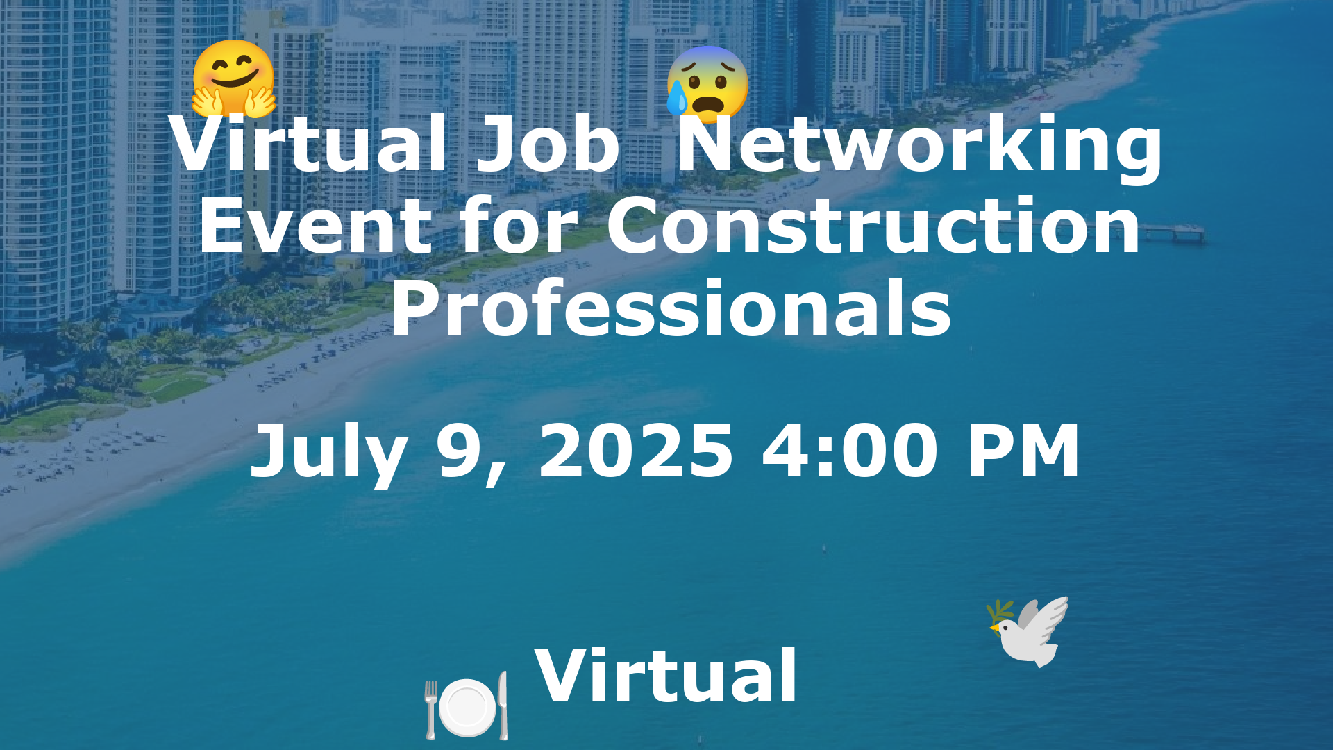 Virtual Job  Networking Event for Construction Professionals event image